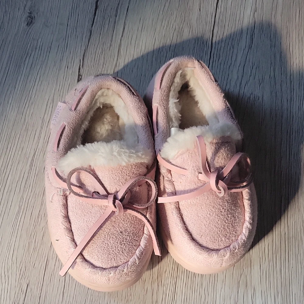 Pink Kids Moccasins